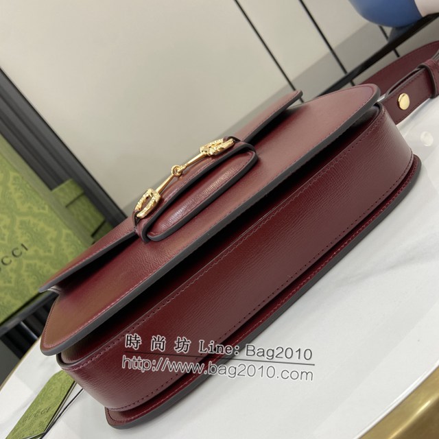 Gucci專櫃古馳最新款Horsebit 1955系列肩背包 jh2275型號：602204